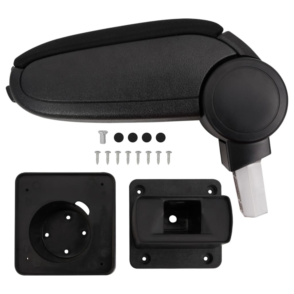 vidaXL Подлакътник за кола черен 13x315x(29-51) см ABS