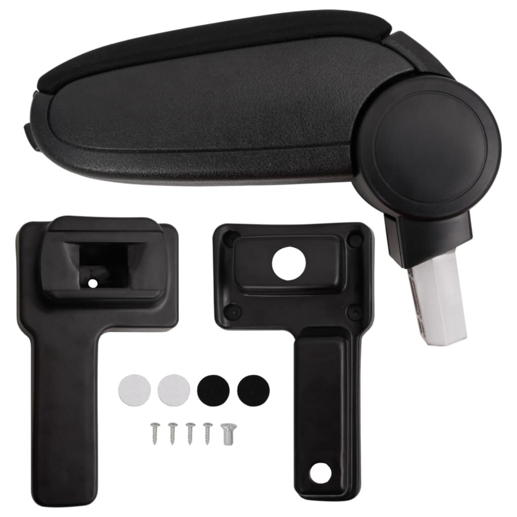 vidaXL Подлакътник за кола черен 145x32x(27-46) см ABS
