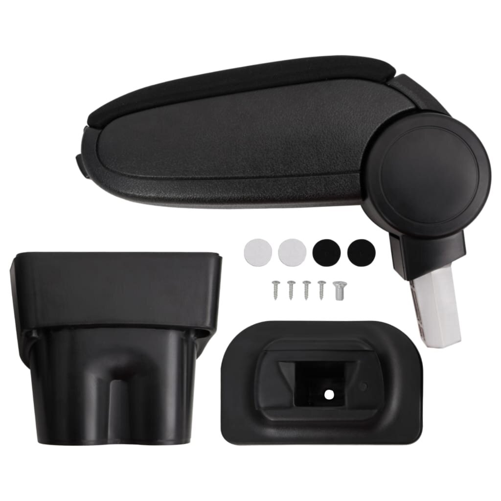 vidaXL Подлакътник за кола черен 17x32x(355-52) см ABS