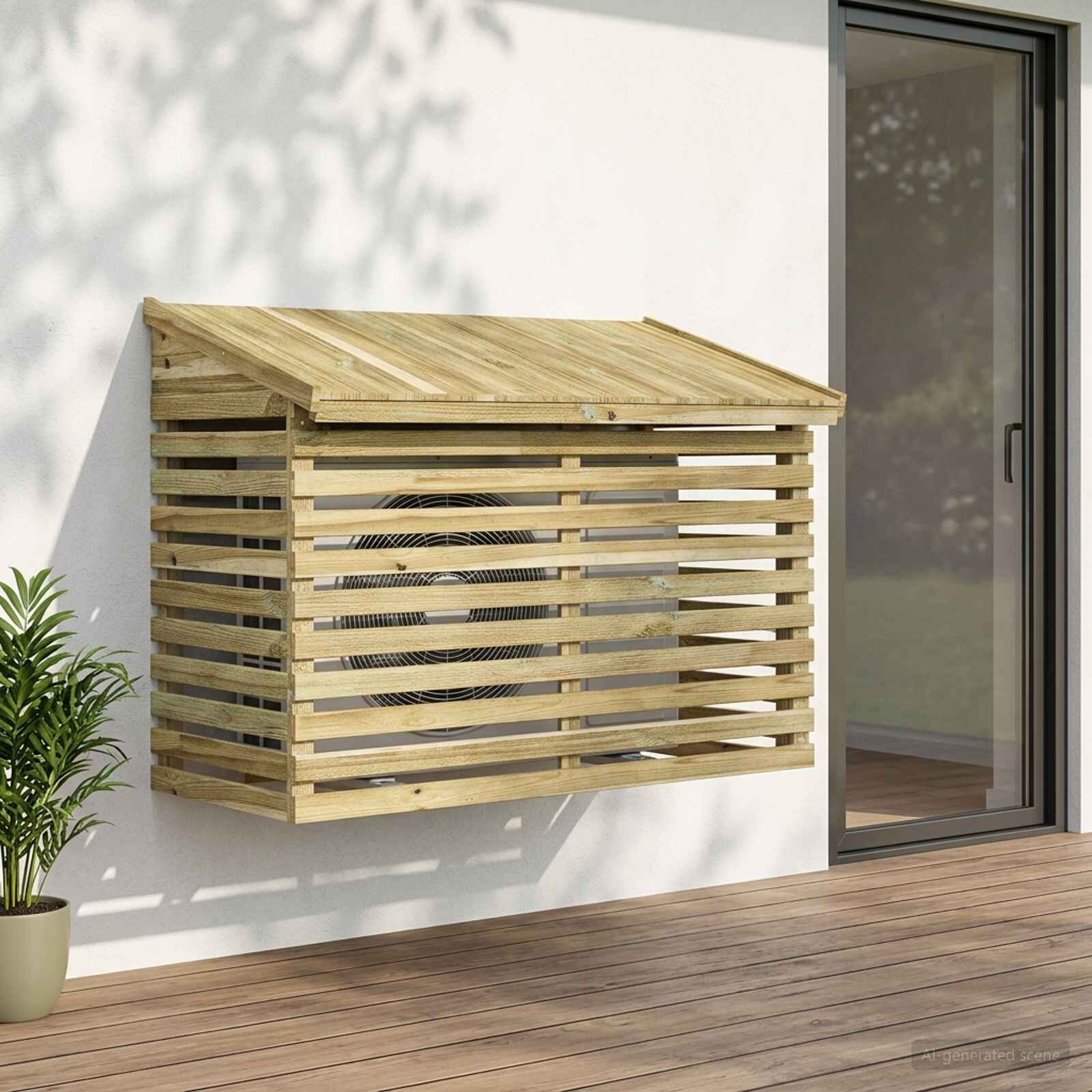 vidaXL Покритие за климатик 1175x625x855 см