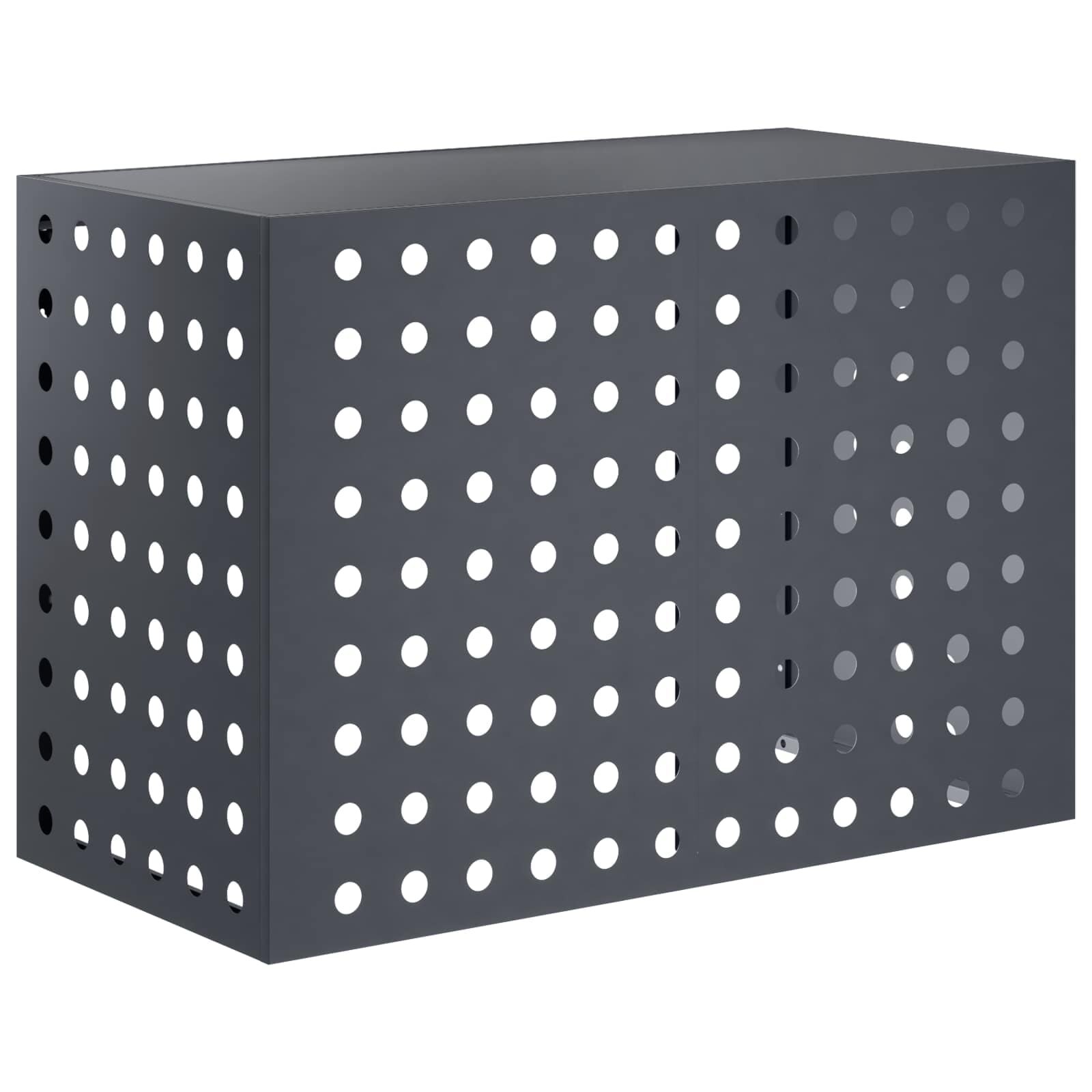 vidaXL Покритие за климатик Антрацит 100 x 50 x 70 cm Стомана