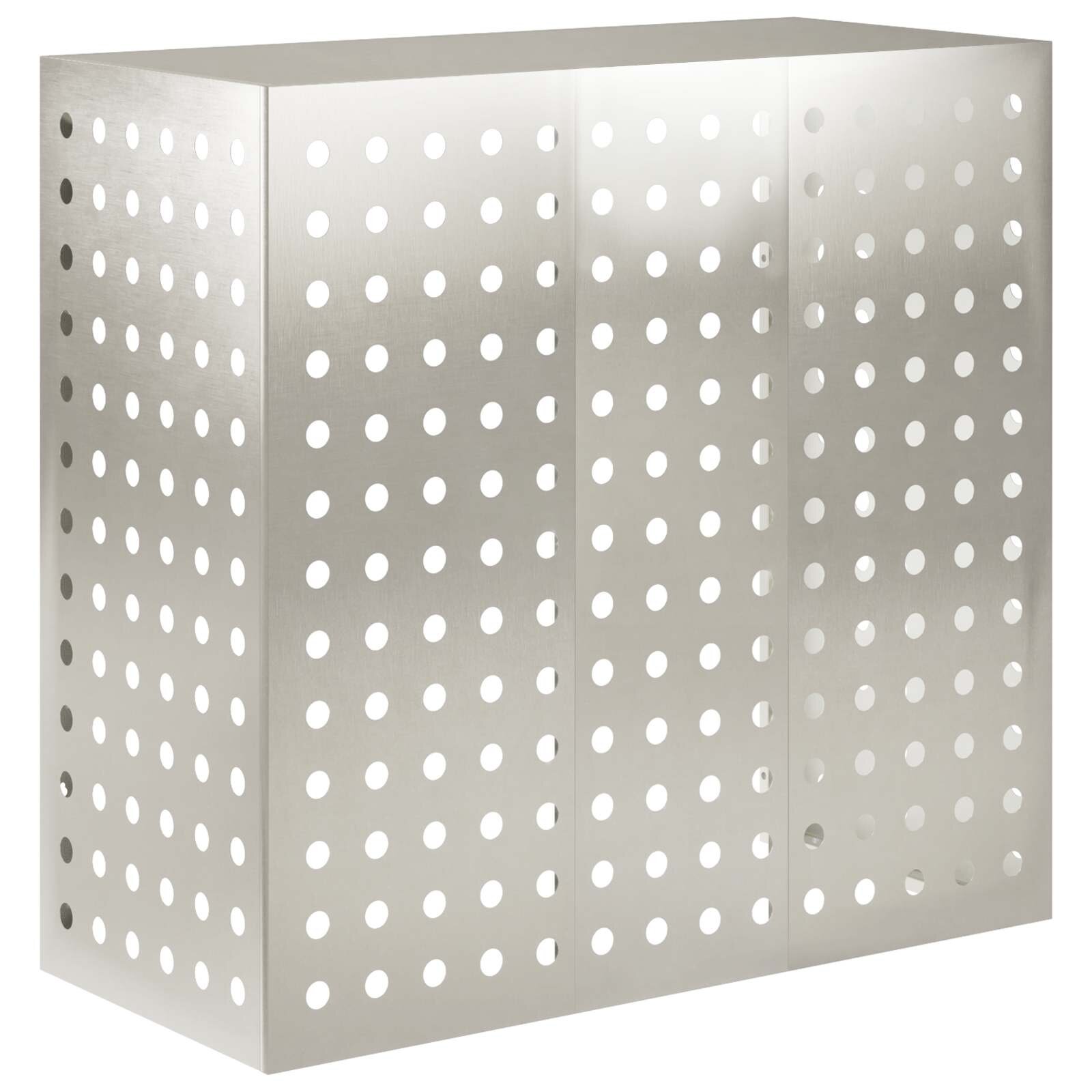 vidaXL Покритие за климатик Сребристо 110 x 50 x 105 см
