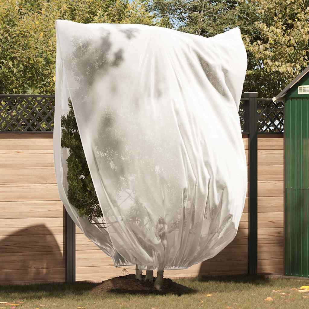 vidaXL Покривала от флис за защита от студ за растения Бяло 24 x 2 m