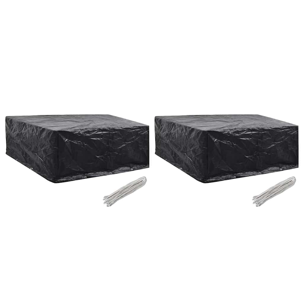 vidaXL Покривала за градински мебели 2 бр 10 капси 260x260x90 см
