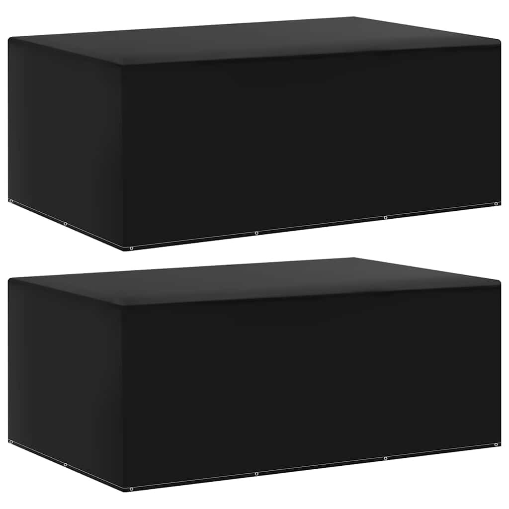 vidaXL Покривала за градински мебели 2 бр 7 капси 225x143x90 см