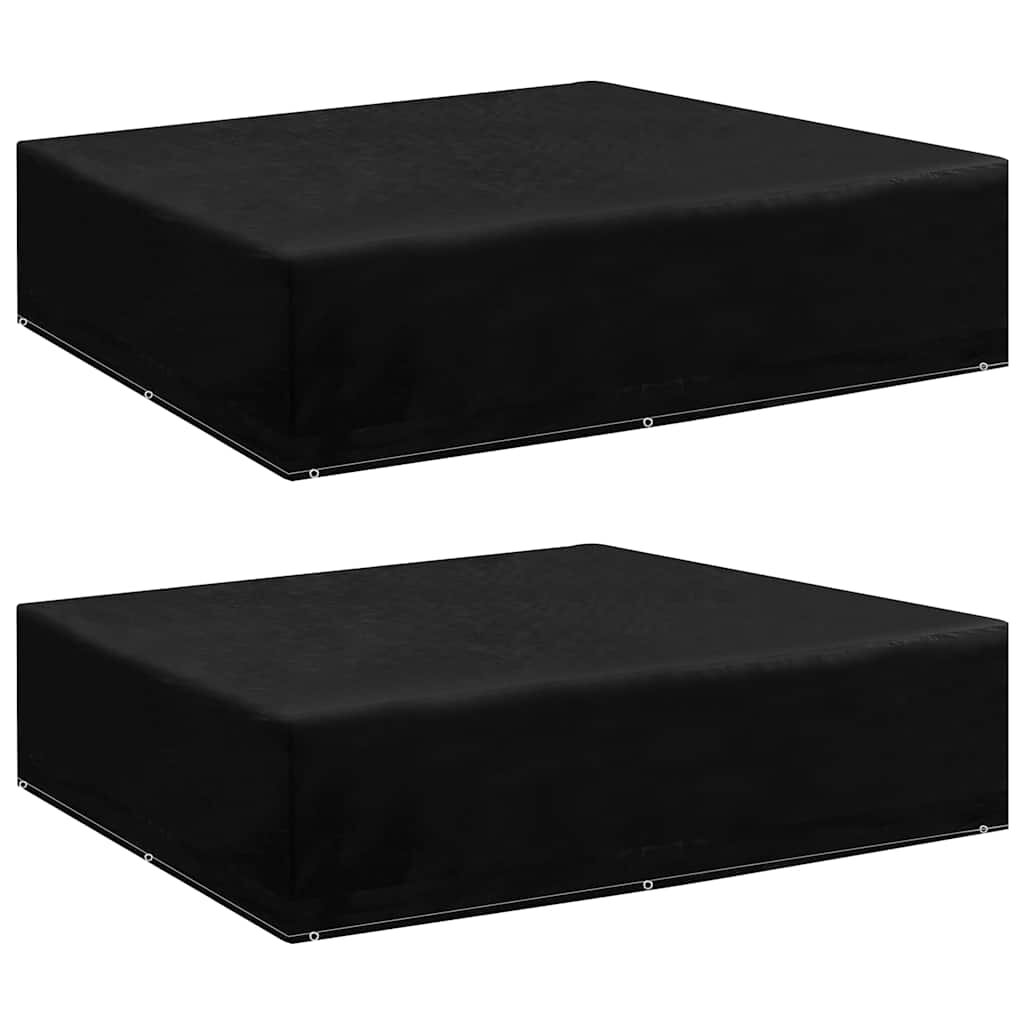 vidaXL Покривала за градински мебели 2 бр 8 капси 200x200x70 см