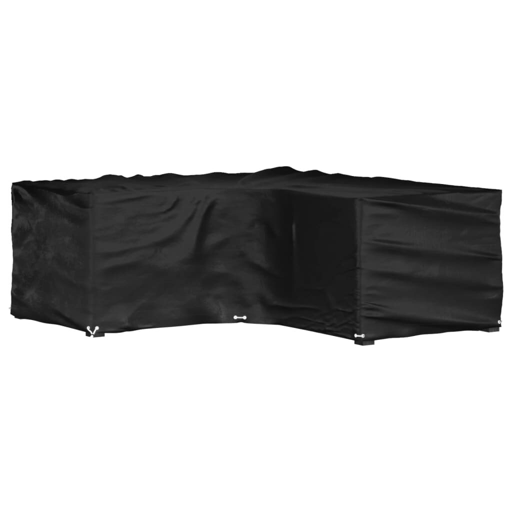 vidaXL Покривало за ъглови градински мебели 12 капси 185x185x70 см