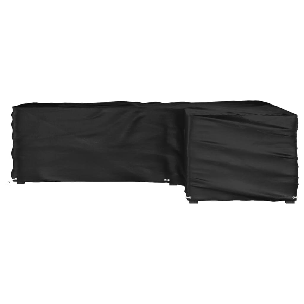 vidaXL Покривало за ъглови градински мебели 16 капси 250x250x70 см