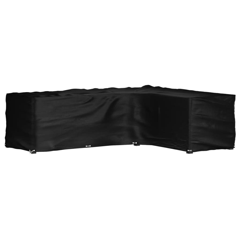 vidaXL Покривало за ъглови градински мебели 16 капси 260x210x80 см