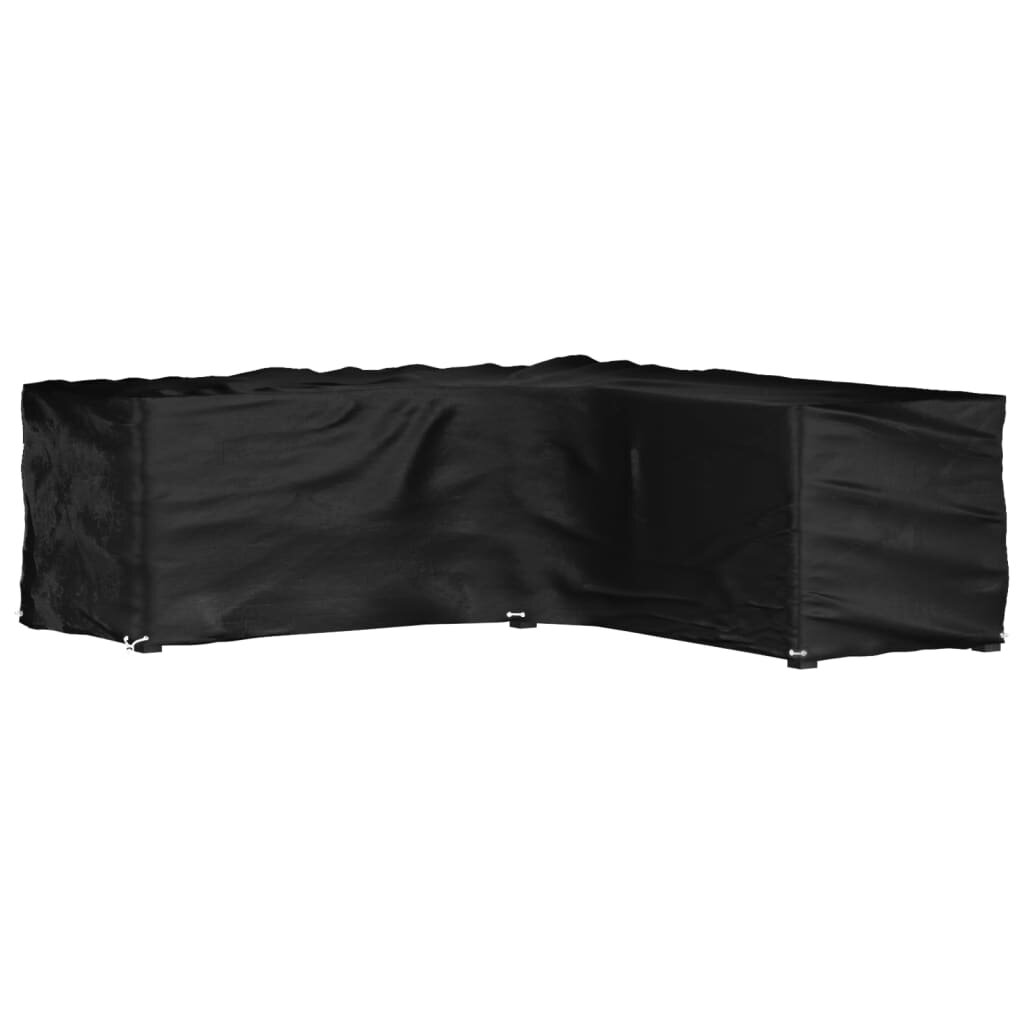 vidaXL Покривало за ъглови градински мебели 16 капси 285x285x90 см