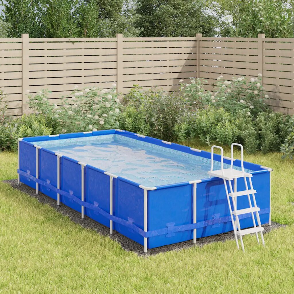 vidaXL Покривало за дъното на басейна 500 x 250 cm Правоъгълна