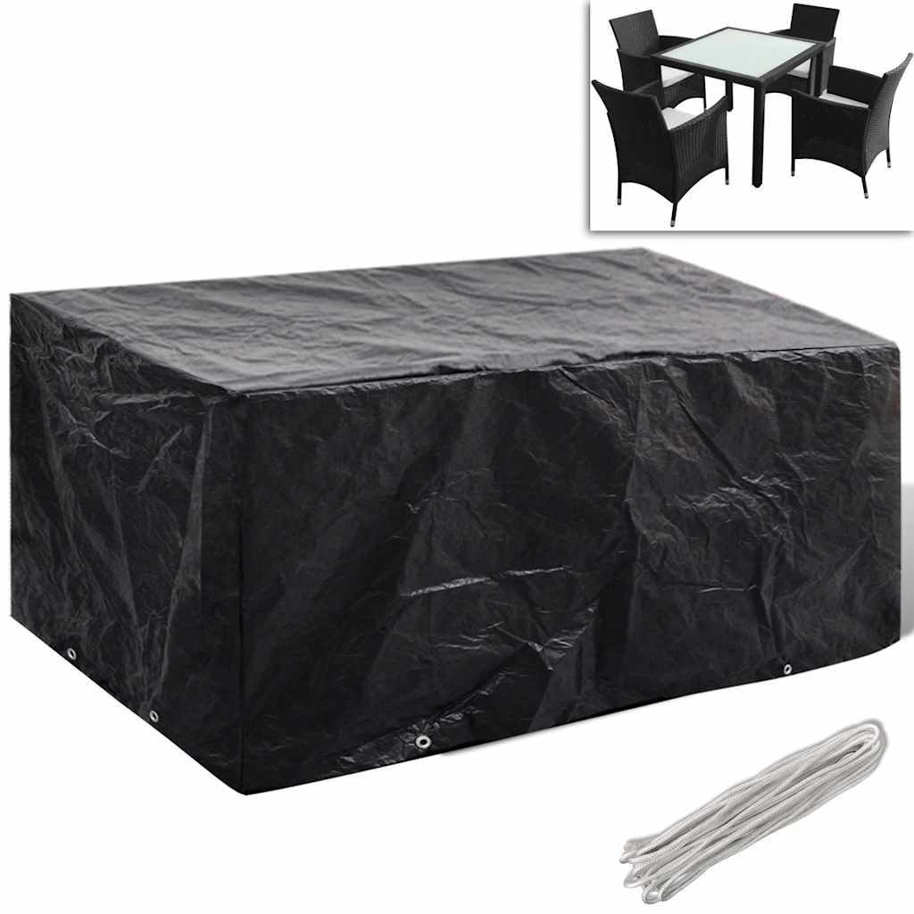 vidaXL Покривало за градински мебели 8 капси 180 x 140 x 90 см