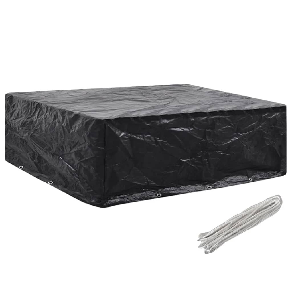 vidaXL Покривало за градински мебели 8 капси 250x210x90 см