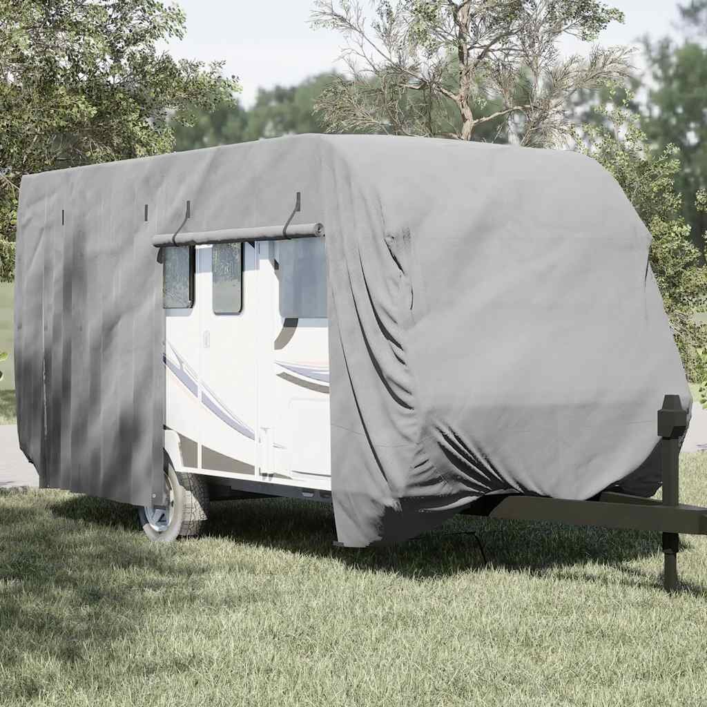vidaXL Покривало за каравана сиво 550x250x220 cm Нетъкана материя