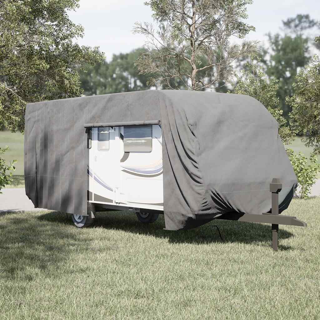 vidaXL Покривало за каравана сиво 732x250x220 cm Нетъкана материя