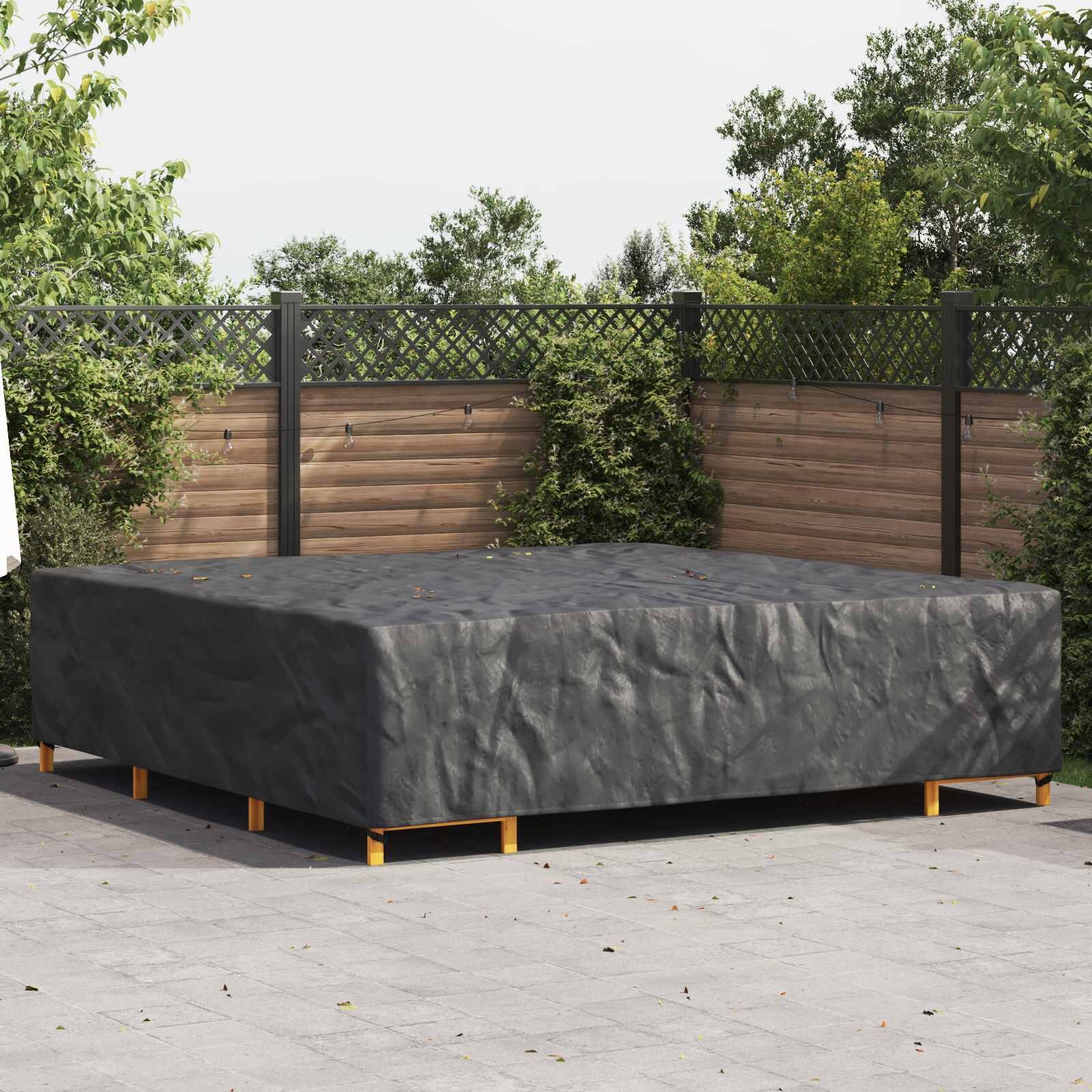 vidaXL Покривало за мебели 300 x 300 x 70 cm 210D Правоъгълна Черно