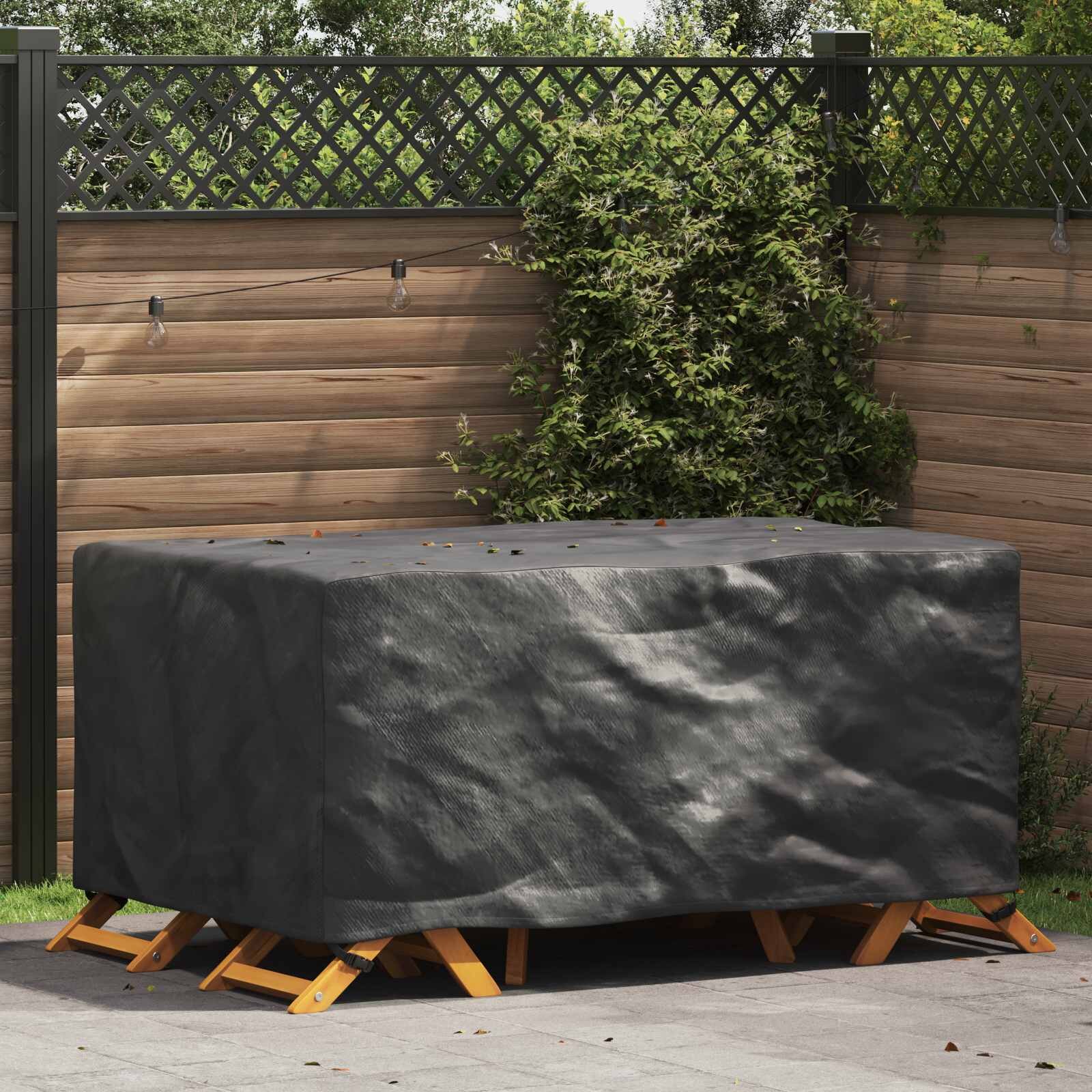 vidaXL Покривало за мебели Едноцветен Черно 172 x 113 x 73 cm 420D