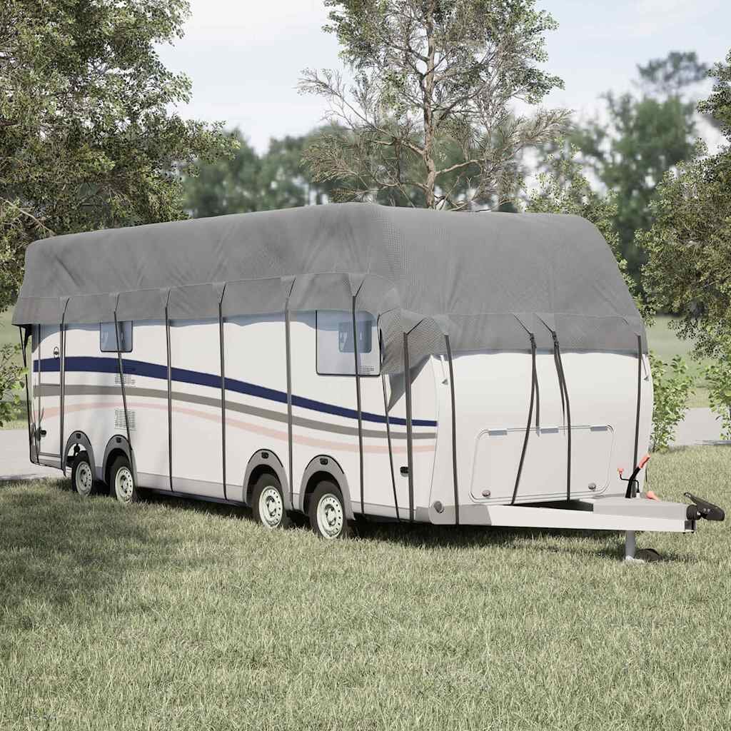 vidaXL Покривало за покрив на каравана сиво 900x300cm Нетъкана материя