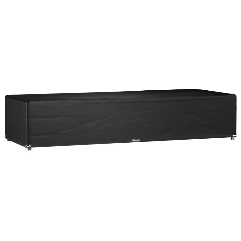 vidaXL Покривало за шезлонг 12 капси 205x75x40 см полиетилен