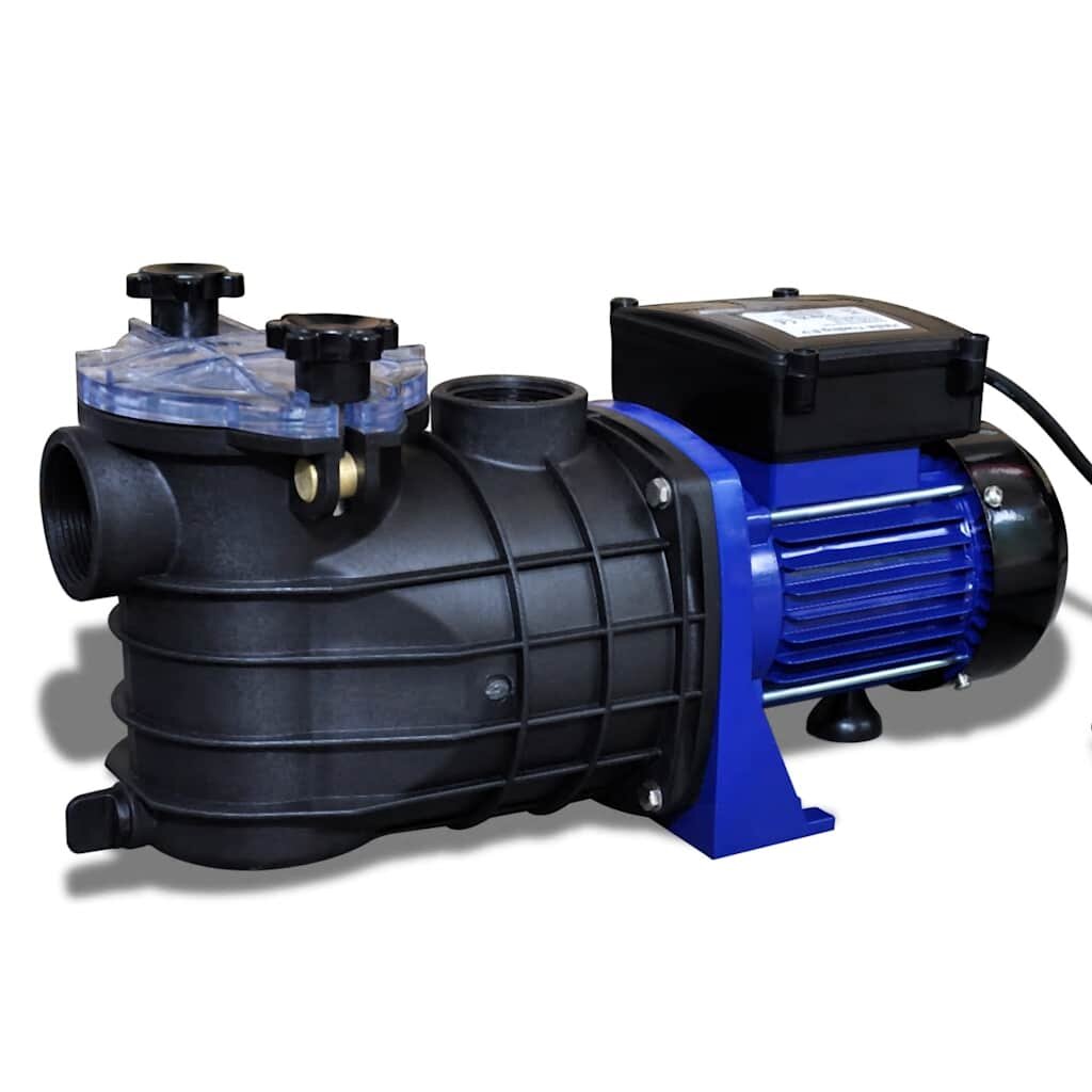 vidaXL Помпа за басейн електрическа 500W синя
