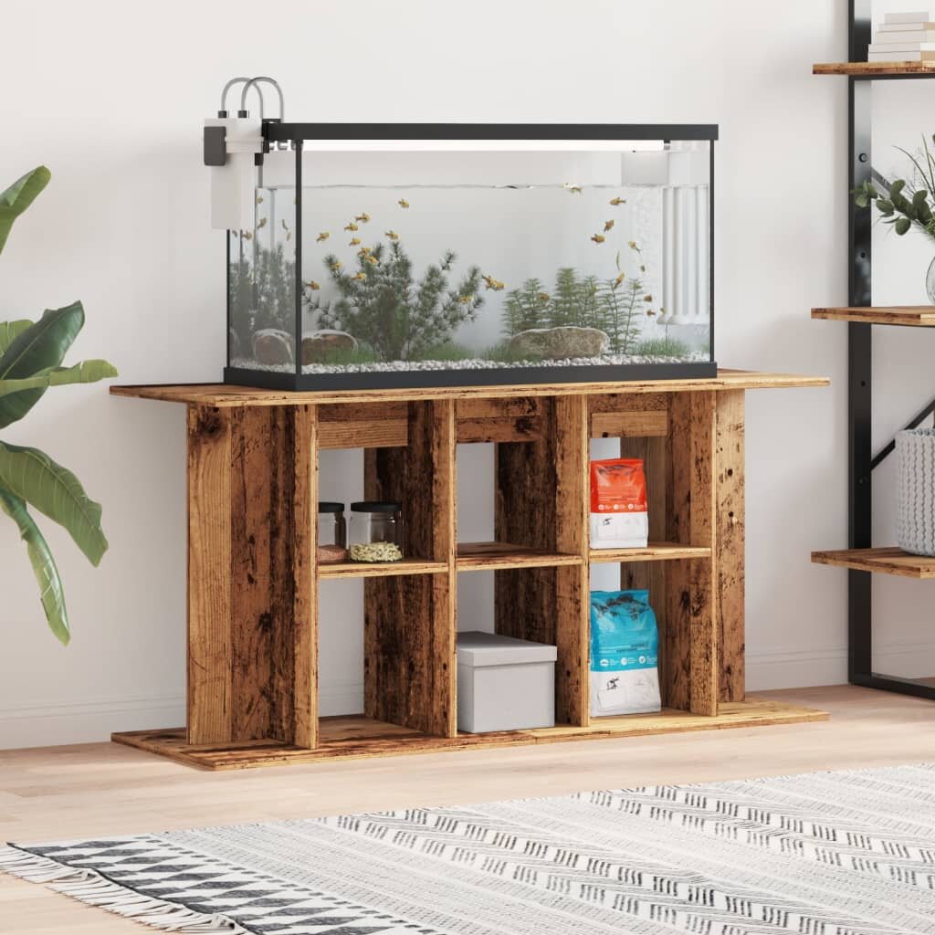 vidaXL Поставка за аквариум старо дърво 120x40x60 см инженерно дърво