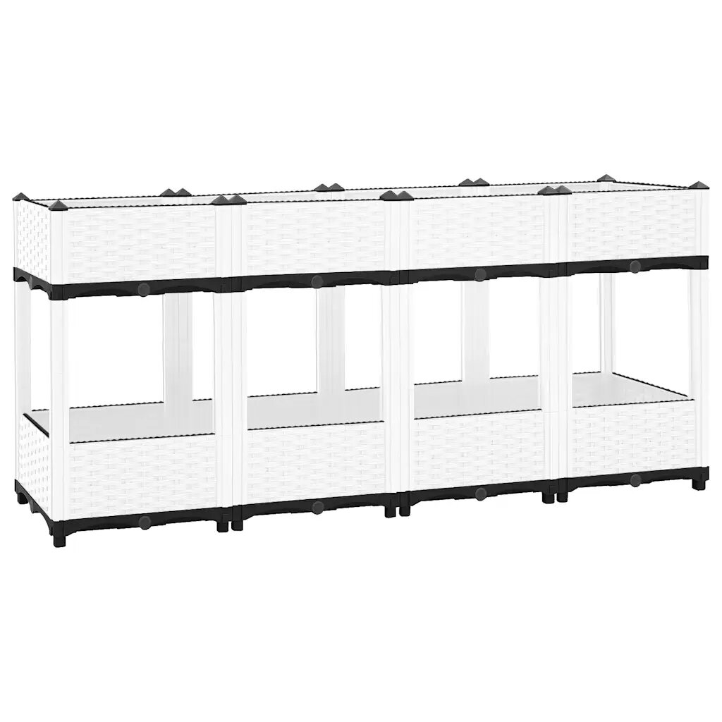 vidaXL Повдигната леха 160x40x71 см полипропилен