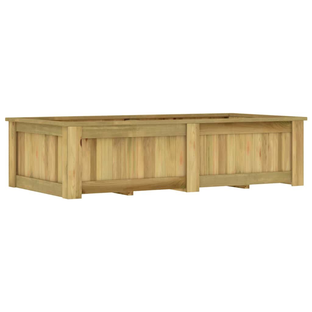 vidaXL Повдигната леха 196x100x50 см импрегнирано борово дърво