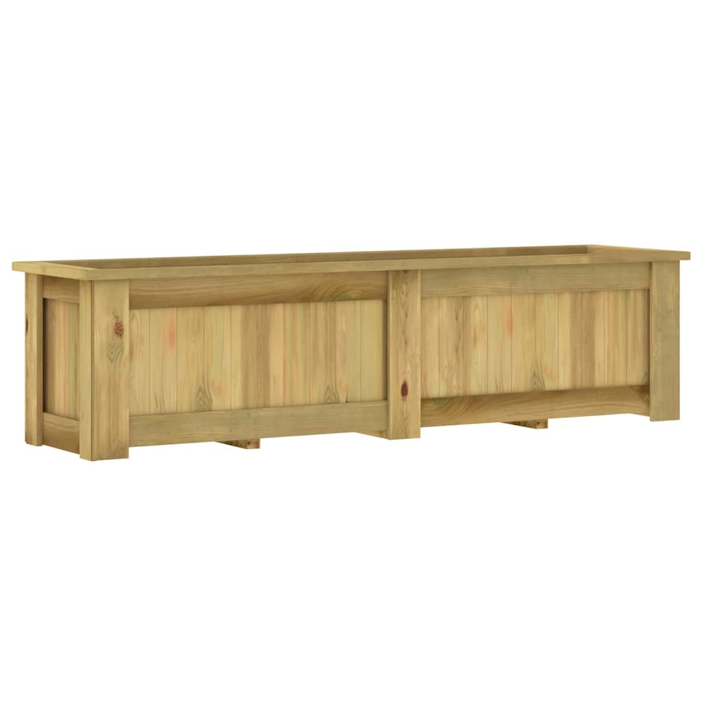 vidaXL Повдигната леха 196x50x50 см импрегнирано борово дърво