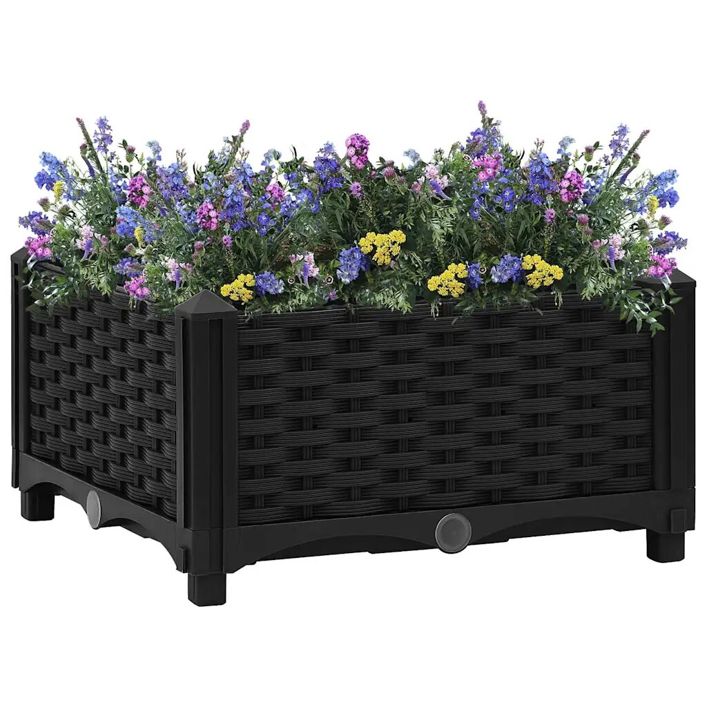 vidaXL Повдигната леха 40x40x23 см полипропилен