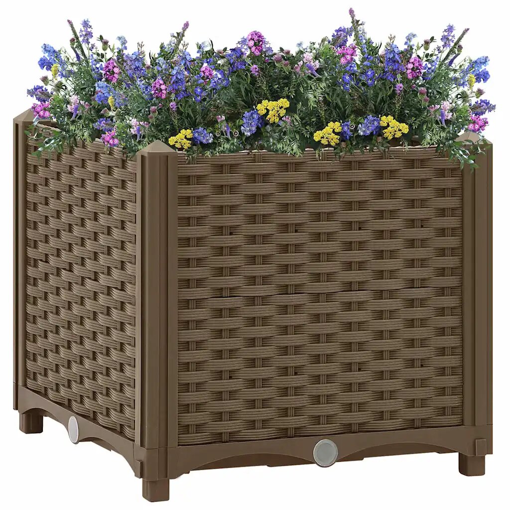 vidaXL Повдигната леха 40x40x38 см полипропилен