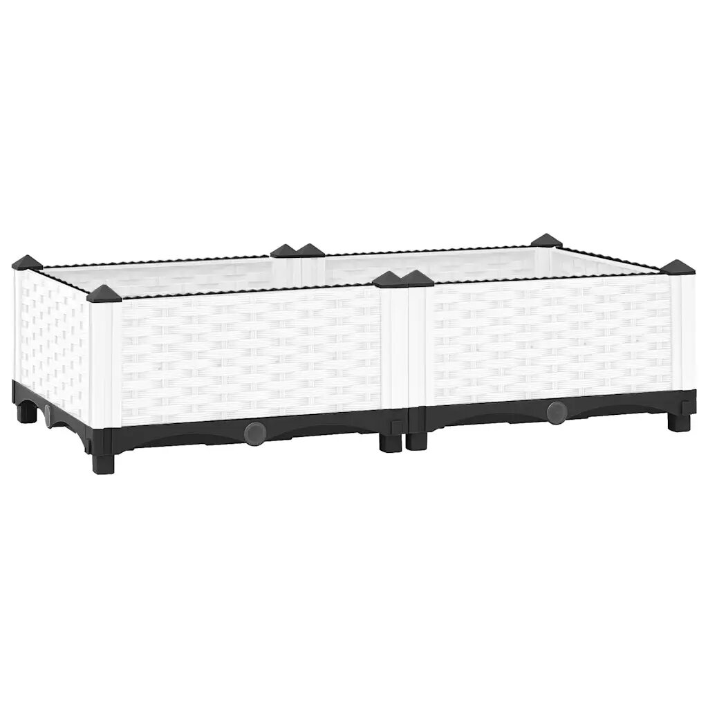 vidaXL Повдигната леха 80x40x23 см полипропилен