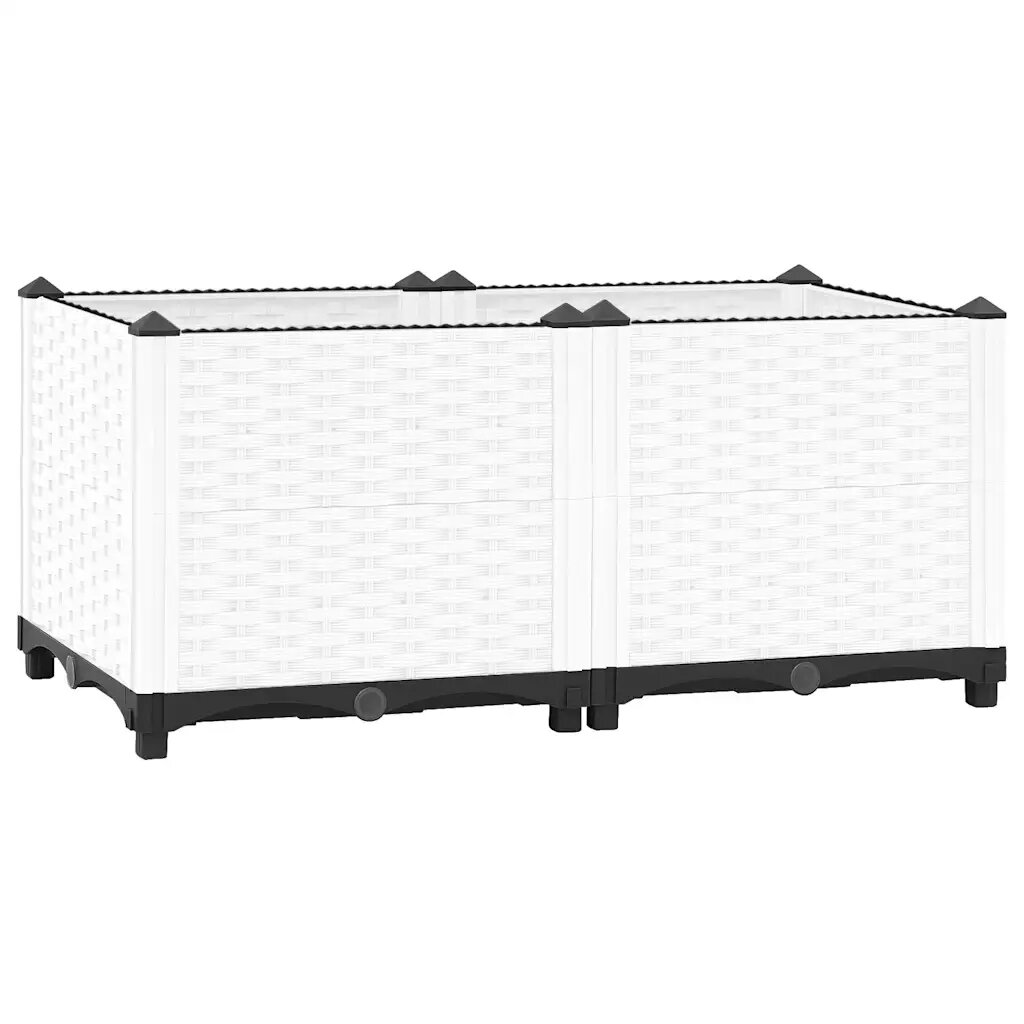 vidaXL Повдигната леха 80x40x38 см полипропилен