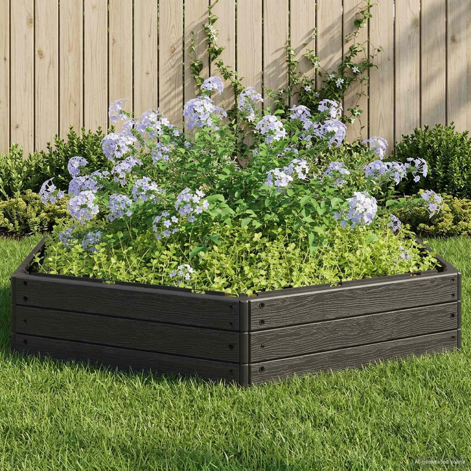 vidaXL Повдигнато легло Черно 148 x 129 x 25 см ПП