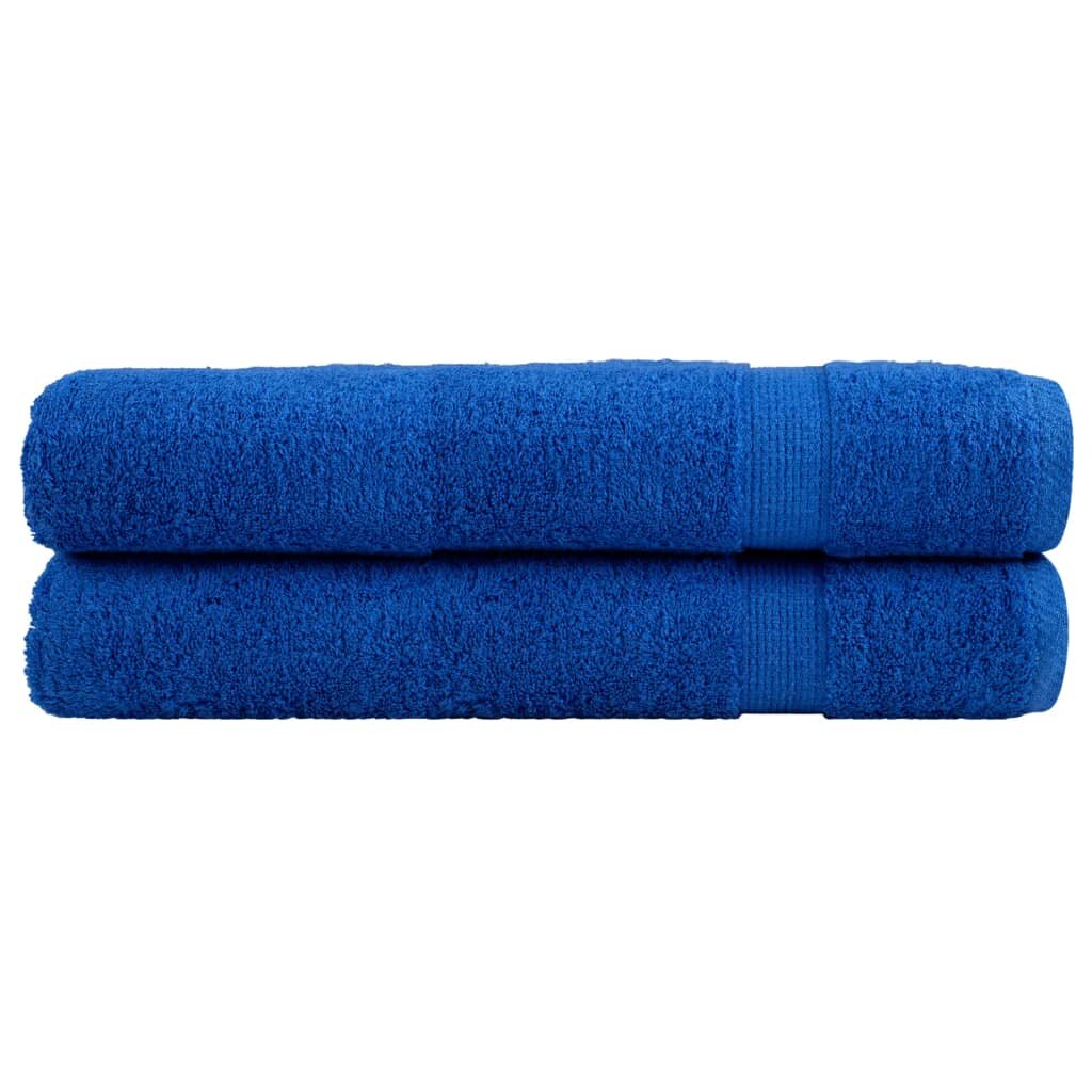 vidaXL Премиум кърпи SOLUND 2 бр сини 100x200 см 600 gsm