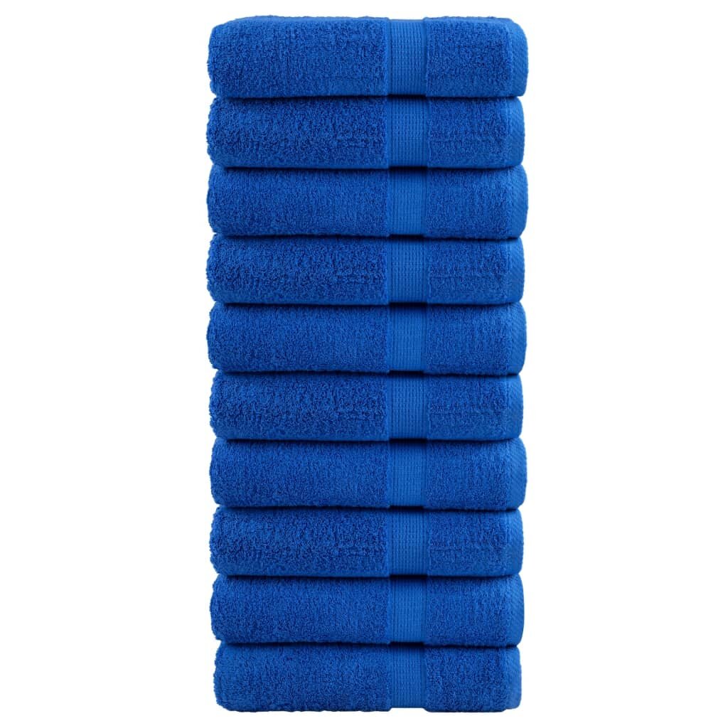 vidaXL Премиум кърпи за баня SOLUND 10 бр сини 70x140 см 600 gsm