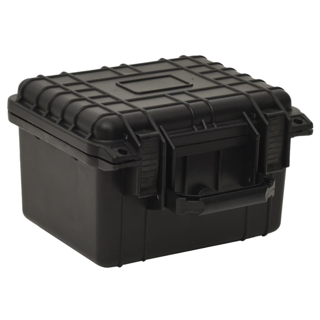 vidaXL Преносим калъф за полет черен 27x25x18 см PP
