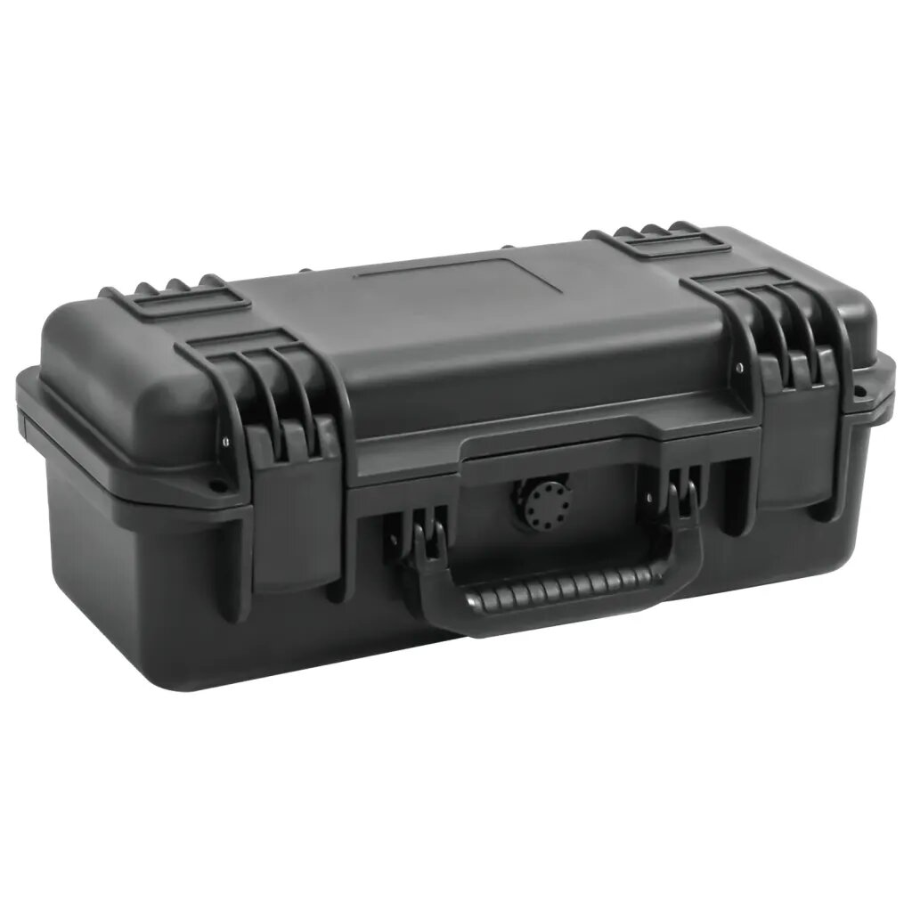 vidaXL Преносим калъф за полет черен 465x215x175 см PP