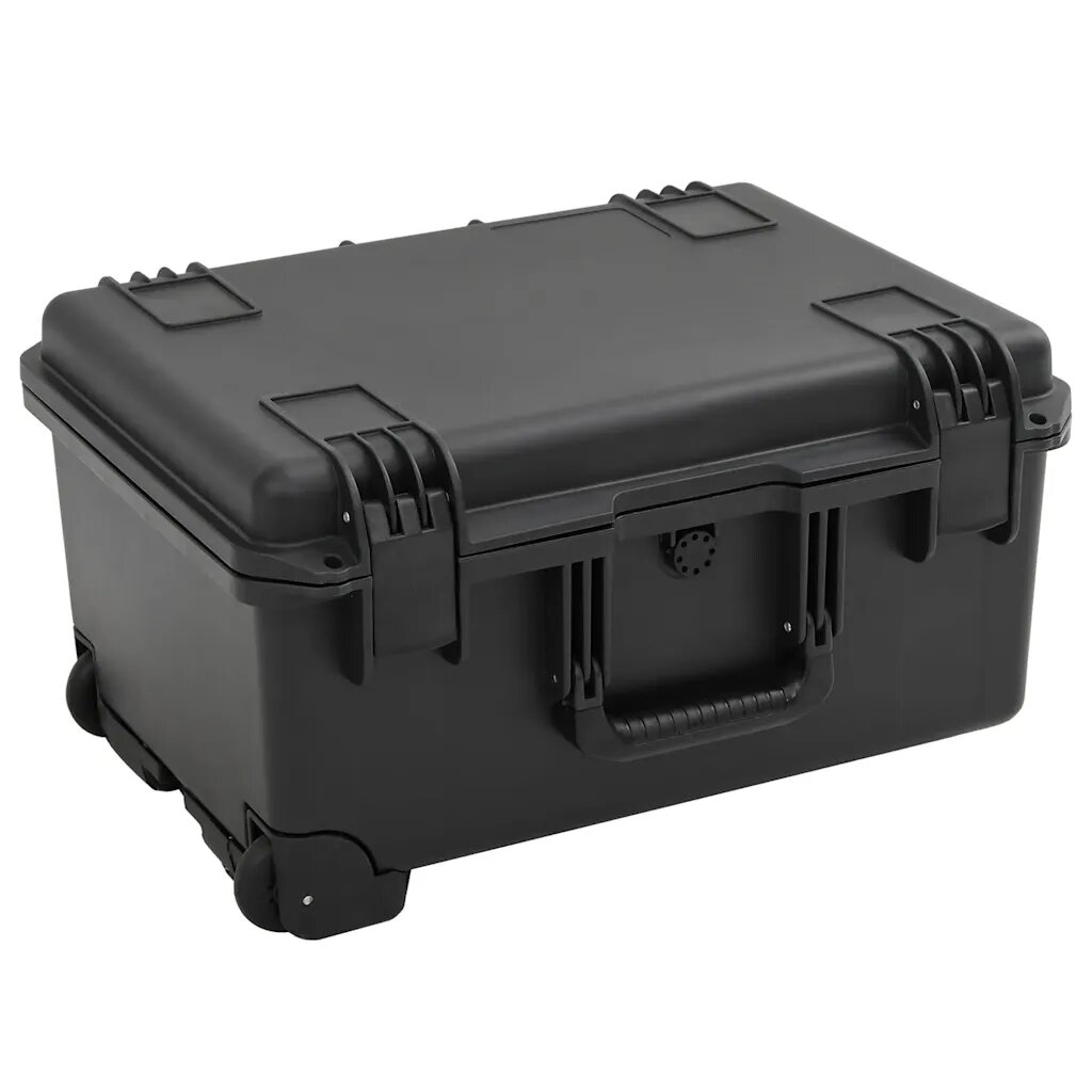 vidaXL Преносим калъф за полет черен 54x415x29 см PP
