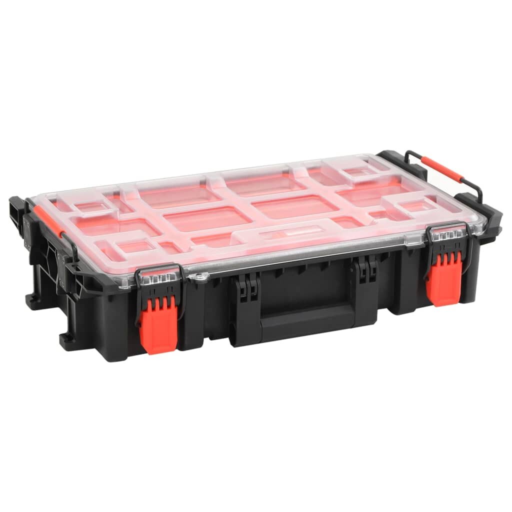 vidaXL Преносим калъф за полет черен 555x345x135 см PP