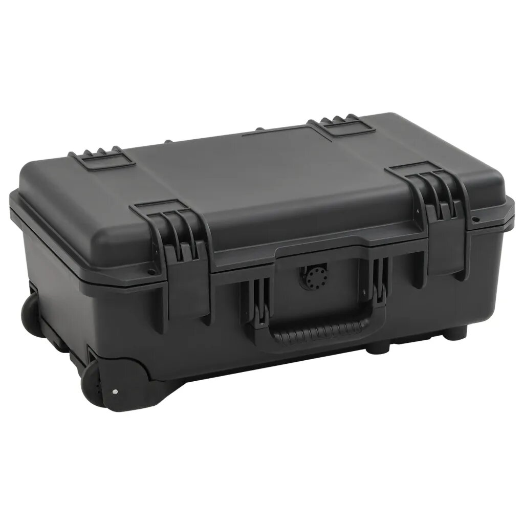vidaXL Преносим калъф за полет черен 55x35x225 см PP