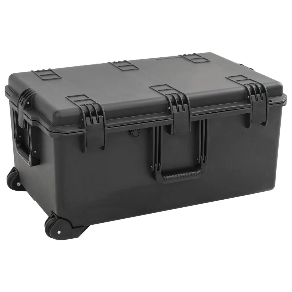 vidaXL Преносим калъф за полет черен 795x52x39 см PP