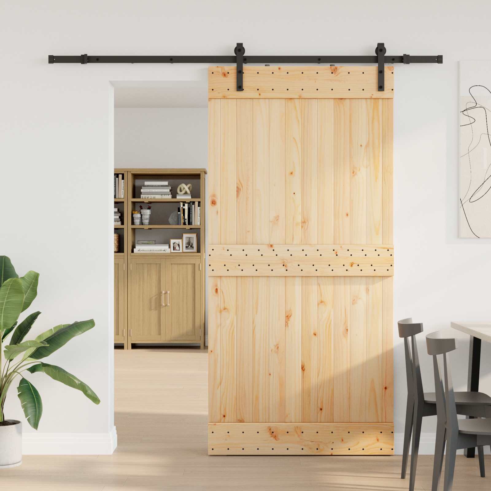 vidaXL Преплъзваща се врата NARVIK 100 x 210 см (2135 см)
