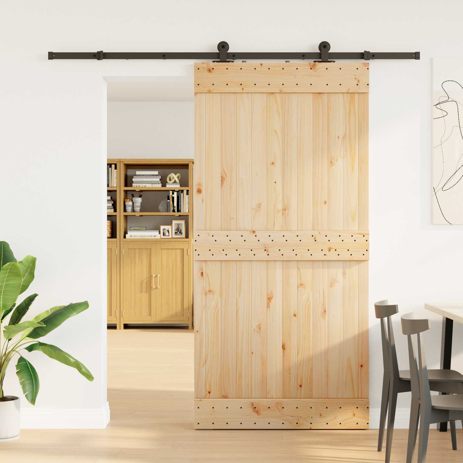 vidaXL Преплъзваща се врата NARVIK 100 x 210 см (2135 см)
