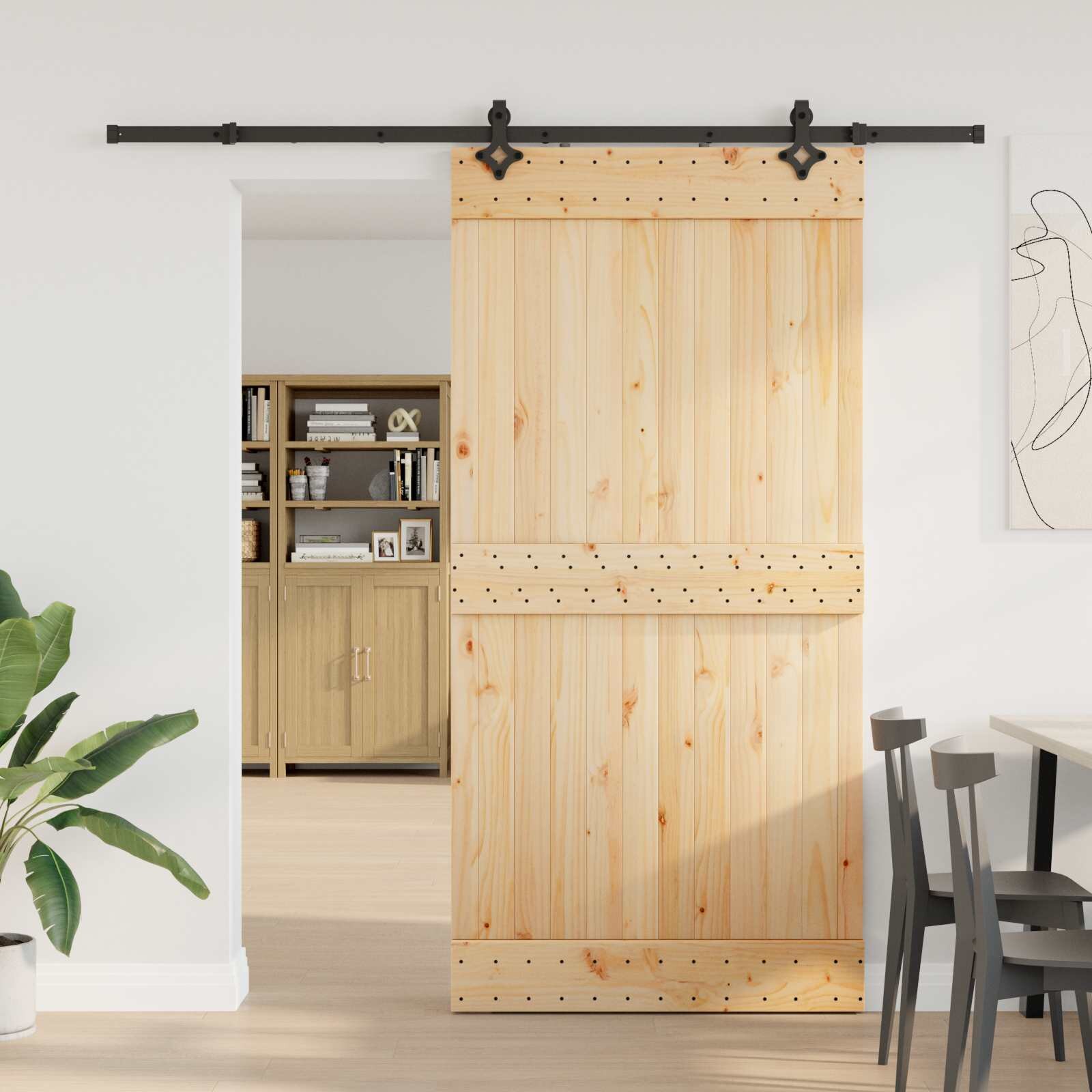 vidaXL Преплъзваща се врата NARVIK 100 x 210 см (2135 см)