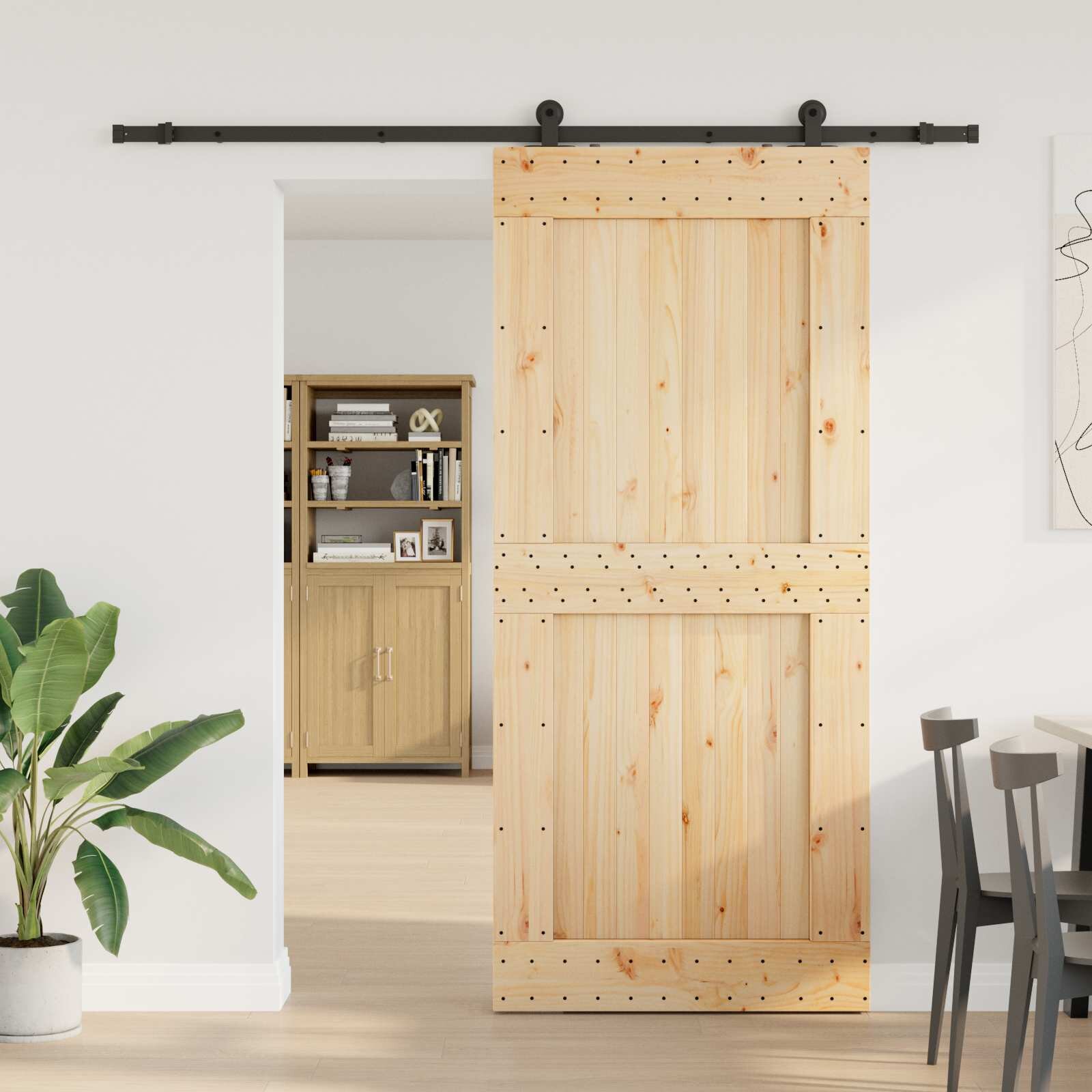 vidaXL Преплъзваща се врата NARVIK 100 x 210 см (2135 см)