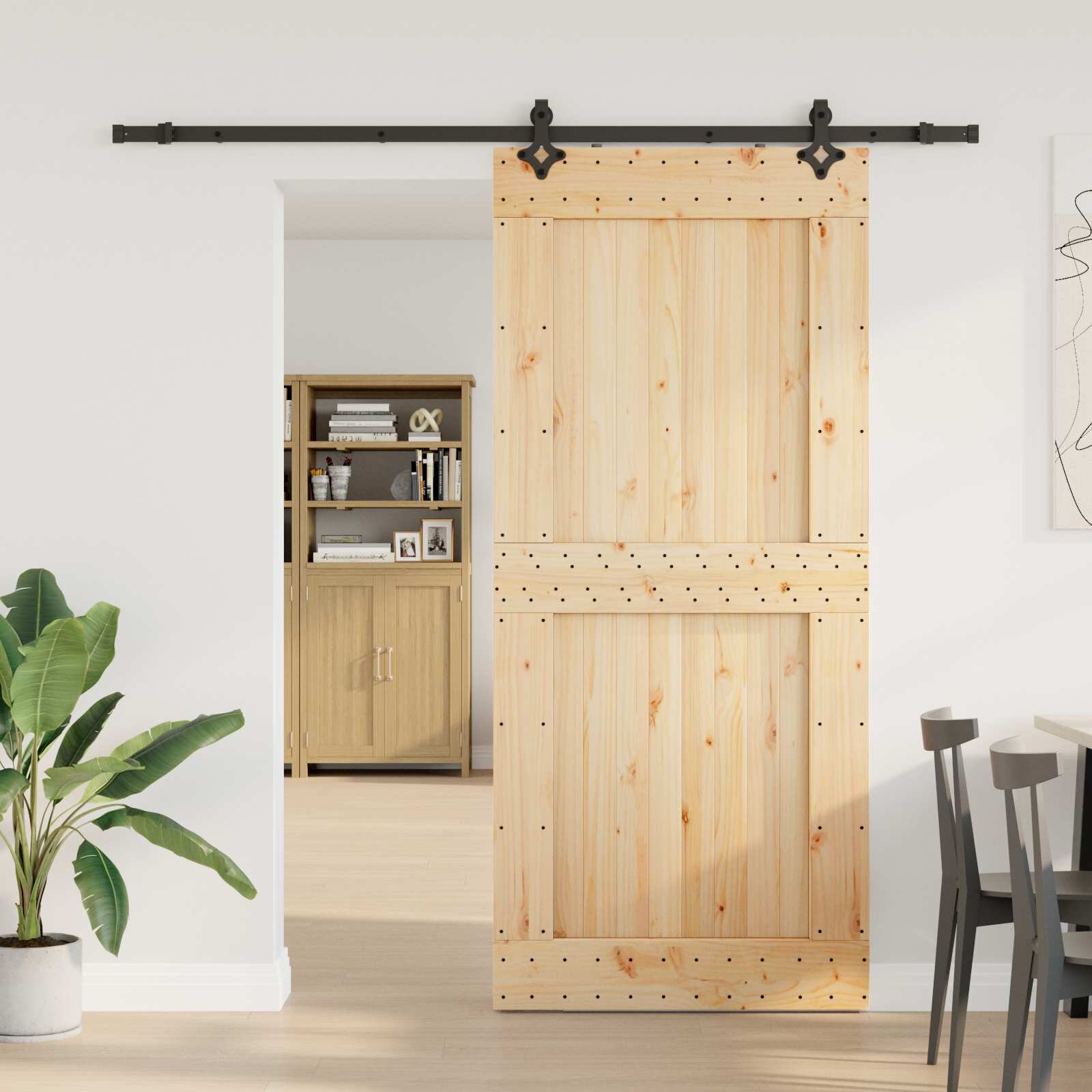 vidaXL Преплъзваща се врата NARVIK 100 x 210 см (2135 см)