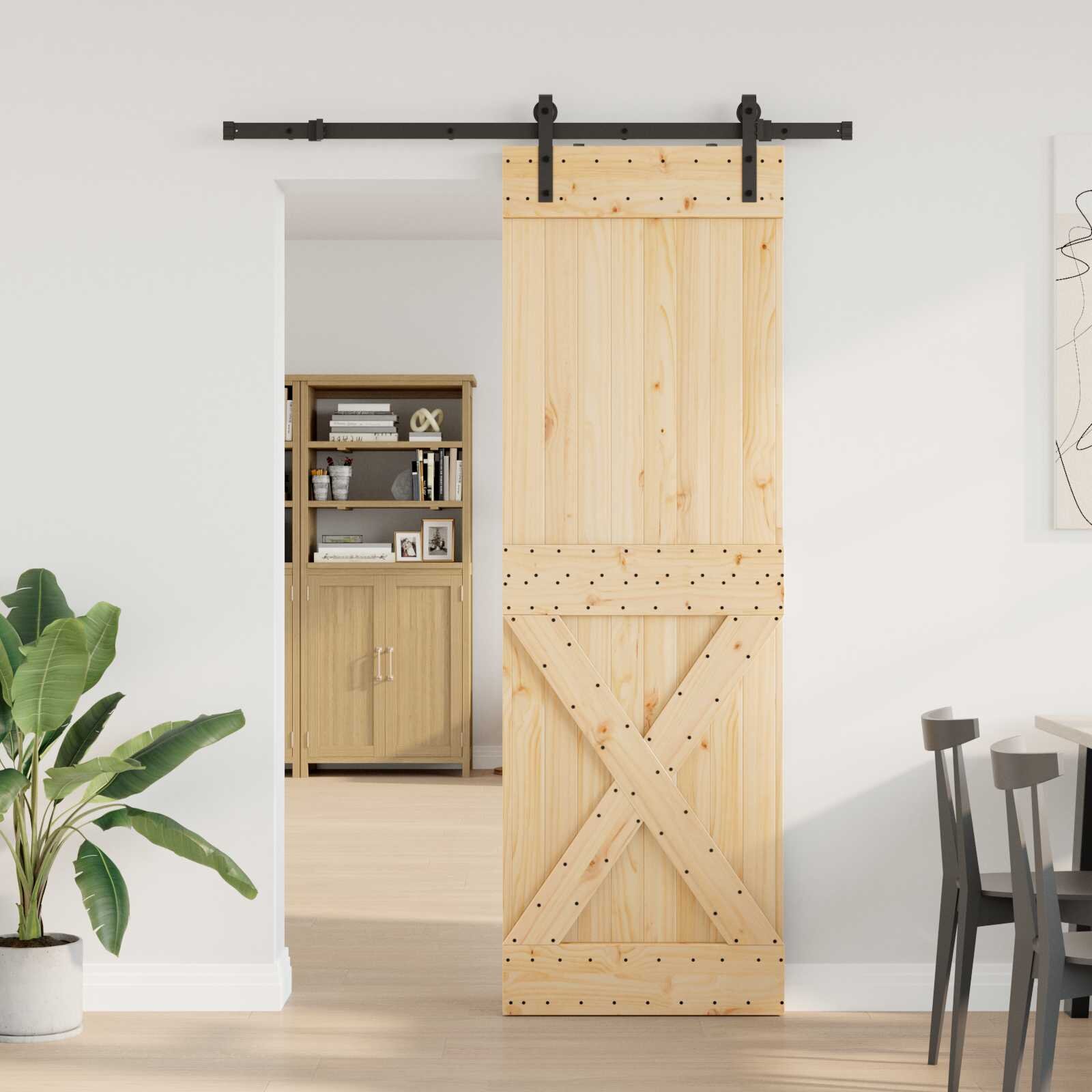 vidaXL Преплъзваща се врата NARVIK 70 x 210 см (1525 см)