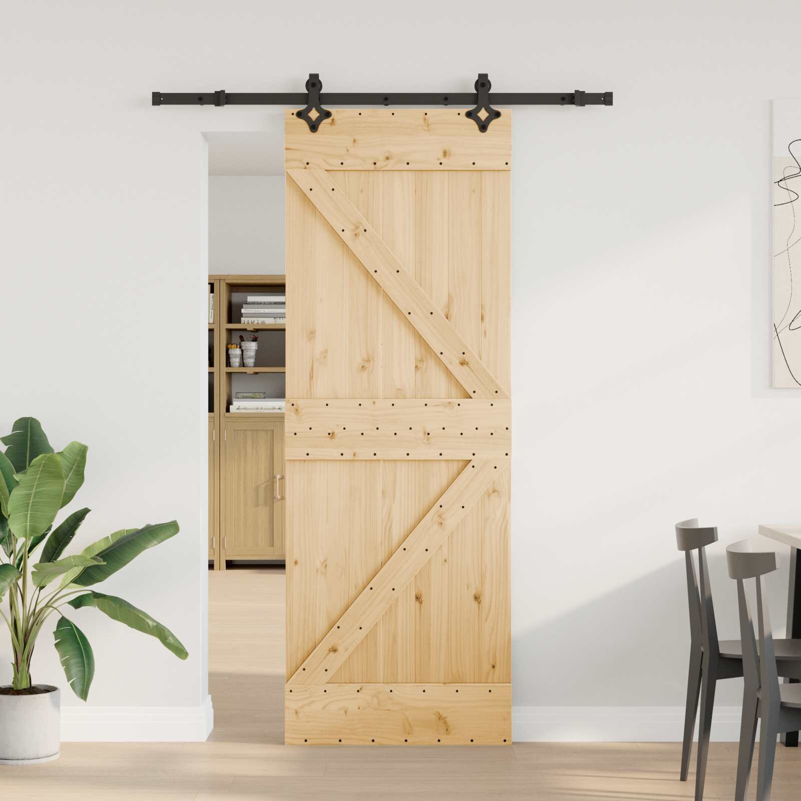 vidaXL Преплъзваща се врата NARVIK 70 x 210 см (1525 см)