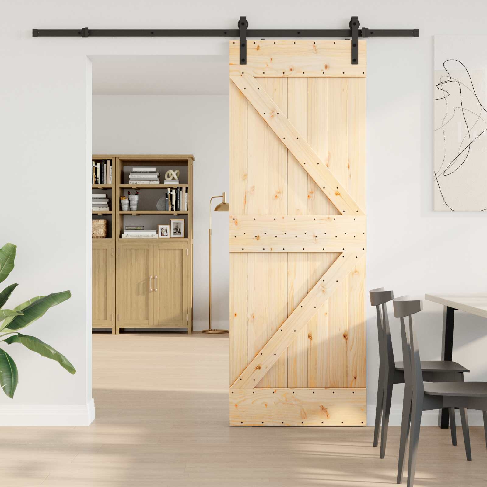 vidaXL Преплъзваща се врата NARVIK 70 x 210 см (2135 см)
