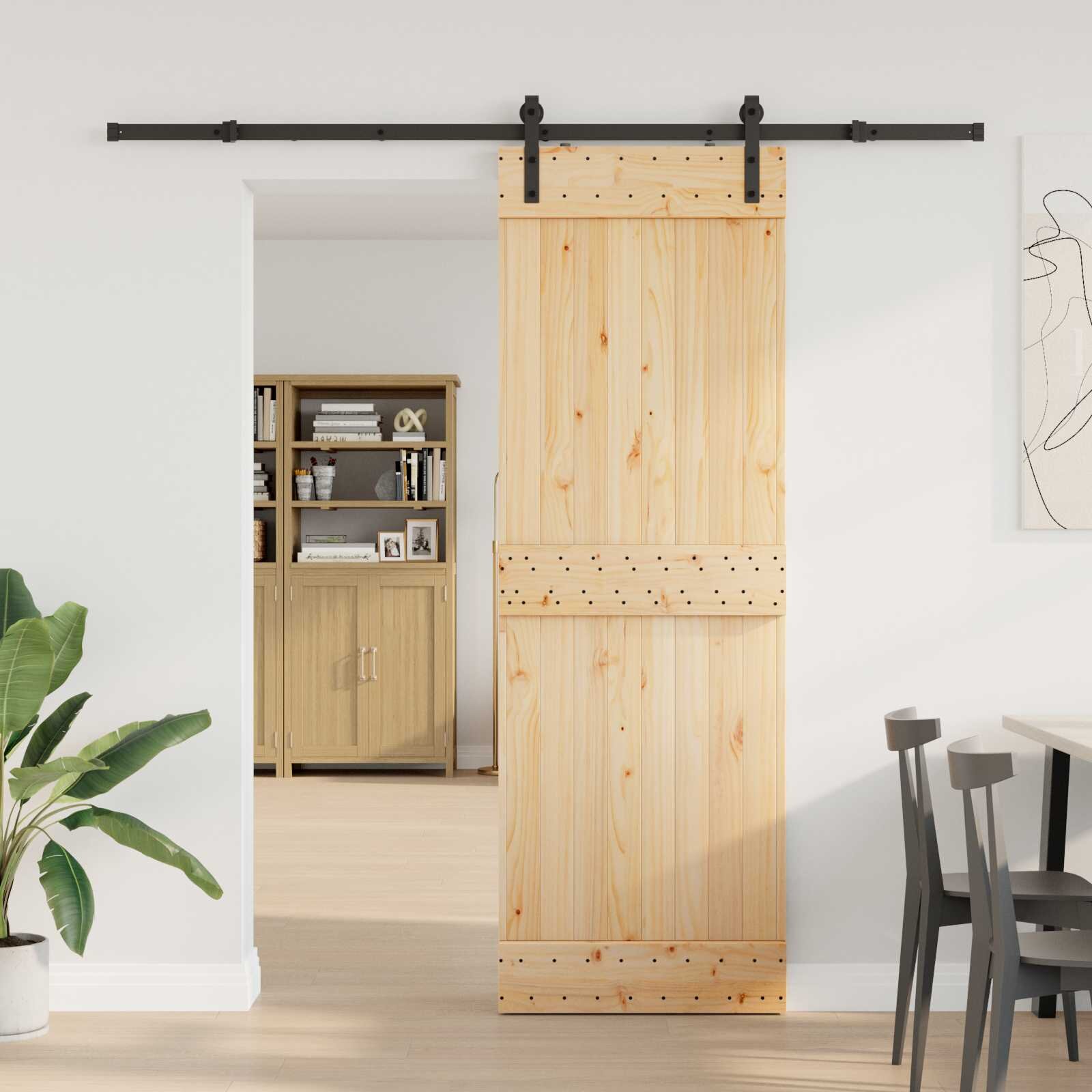 vidaXL Преплъзваща се врата NARVIK 70 x 210 см (2135 см)